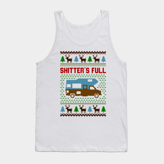 Shitters Full Ugly Sweater Tank Top by Hobbybox